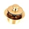 Watco 1.625 in. Overall Dia. x 16 Threads x 1.25 in. Lift-Turn Bath Stopper and Closure, Brass 58301-PB - alternate 1